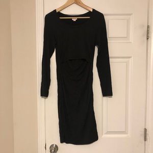 Black BOOB Design maternity and nursing dress